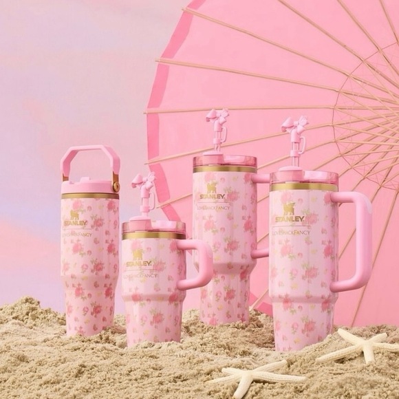 NWT Stanley 1913 x LoveShackFancy H2.0 FlowState Quencher in Ibiza Sunset - 40oz - Picture 2 of 14